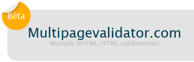 Multipage XHTML/HTML  validator